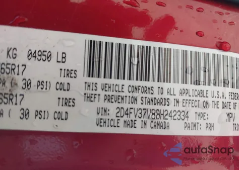 2008 Dodge Magnum Sxt z USA, uszkodzony, nr VIN 2D4FV37V88H242334